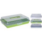 pladenj s pokrovom 43x31x9cm plastika - mešanica barv