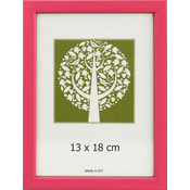 Karako Foto okvir 13x18 cm, plastika, namizni, stenski, 10-A pink