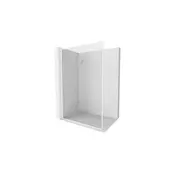 Mexen Kioto-XF L tuš stena Walk-in z okvirjem 80 x 202 cm, prozorna 10 mm, bela - 800-080-174-20-00-XF