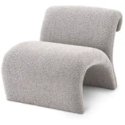 Casa Padrino luxury designer armchair gray 69 x 74 x H. 67 cm - Living room armchair - Hotel armchair - Living room furniture - Luxury furniture - Living room furnishings - Luxury furnishings