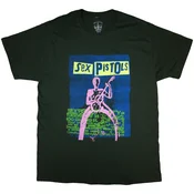 Sex Pistols Guitar Cartoon Green M Majica