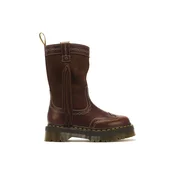 Dr. Martens gležnarski čevlji ženski usnjeni Fringe Mid