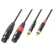 Pd CONNEX KABEL CX68-3 2x XLR Female-2x RCA Male 3.0m