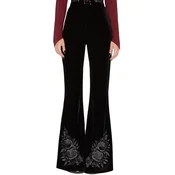 Ženske hlače KILLSTAR - A Devils Rose - Black - KSRA014061