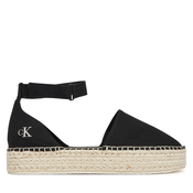 Espadrile Calvin Klein Jeans Flatform Espadrille Sling Mg YW0YW01735 Črna