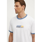 Pamučna majica Pepe Jeans ADAN za muškarce, boja: bijela, s tiskom, PM509437