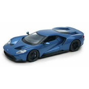 Metalni auto Welly - Ford GT, 1:24, plavi