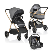 Cangaroo kolica za bebe 3 u 1 hydra isize grey ( CAN60210 )