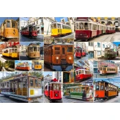 BlueBird - Puzzle Tramvaji okoli sveta - 1 500 kosov