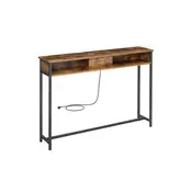 Songmics Konsolna miza 25x120x811 cm rjava