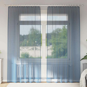 Voile zavjese s petljama 2 kom kraljevsko plave 140x245 cm