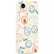 Pnakqil zaščitna ovitek Smiley za Apple iPhone 17 Pro Max - Bež KP39895