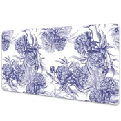 Decormat Podloga za pisalno mizo Peonije 120x60 cm