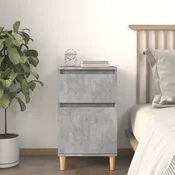 Vidaxl Nočna omarica betonsko siva 40x35x70 cm
