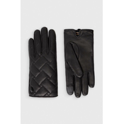 Kožne rukavice Kurt Geiger London za žene, boja: crna