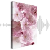 Slika - Flowery Glamour (1-part) - Flower Petals in Shades of Pink 60x90