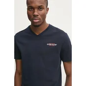 Guess Jeans Majica M4YI50 K8HM0 Mornarsko modra Slim Fit