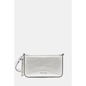 Usnjena torbica MICHAEL Michael Kors srebrna barva, 32S5SYTC5M