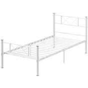 Homestar Posteljni okvir 96x208x88 cm bela