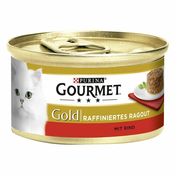 Ekonomično pakiranje Gourmet Gold rafinirani ragu 24 x 85 g - Losos
