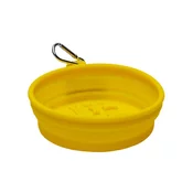 SAVACOOP Cinija za hranu i vodu - gumena savijajuca - 500ml žuta