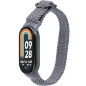 GS Najlonski pašček za Xiaomi Smart Band 10/9/8, siv