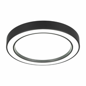 Črna/bela LED stropna svetilka o 40 cm Arco – Trio
