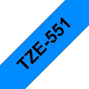 BROTHER Brother Tze-551 združljiv laminirani trak - 24 mm X 8 metrov črno/moder, (21405925)