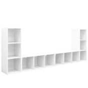 TV ormarici 4 kom bijeli 107 x 35 x 37 cm od konstruiranog drva
