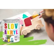 shumee Mat akrilna barva za les, kovino in beton, na vodni osnovi, prekrivna, Slovakryl slovlak vijolična: 0,75 l
