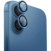 UNIQ Optix Aluminum Camera Lens Protector iPhone 16 6.1/16 Plus 6.7 pearl blue camera lens glass with applicator (UNIQ-IP6.1-6.7(2024)-ALENSPBLU)