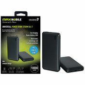 Power Bank Max Mobile Storm K6-7, 10000mAh, 20W, USB-A, USB-C, Micro USB, crni 3858894345731