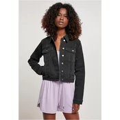 Womens Organic Denim Jacket Black Washed