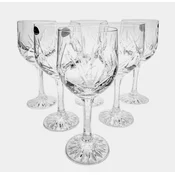 Marika Kristalni kozarci za vino 240 ml 6 kosov Frozen Leaf