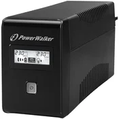 UPS PowerWalker VI 850 LCD Line-Interactive 850VA/480W 12V 9,0Ah 2x220V tower ()