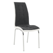 eoshop Jedilni stol, temno siva/bela, GERDA NOVO