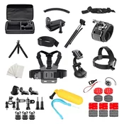 Set pribora 50 u 1 za sportske kamere GoPro SJCAM - crna KP18563