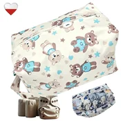 shumee Torba za plenice MINT TEDDY BEARS, NappiMe