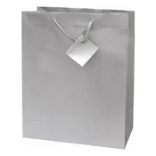 Dekorativna torba CREATIVE Special Simple L 26x32x12 cm jednobojna, rucke od srebrnog užeta 71466