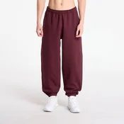 Superge Nike Solo Swoosh Mens Cuffed Fleece Pants Burgundy Crush/ Burgundy Crush/ White XXL