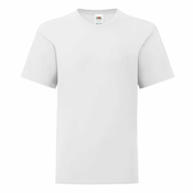 White childrens t-shirt in combed cotton Fruit of the Loom