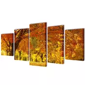 vidaXL Set platen s printom javorja 200 x 100 cm