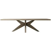 Casa Padrino Country Style Solid Wood Dining Table Gray - Various Sizes - Rectangular Oak Wood Kitchen Table - Solid Wood Dining Room Furniture - Country Style Dining Room Furniture