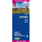 World Mapping Project Reise Know-How Landkarte Bretagne (1:200.000). Brittany / Bretana