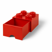 Rdeča škatla za shranjevanje s predalom LEGO®