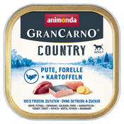 Varčno pakiranje Animonda GranCarno Adult Country 44 x 150 g - Puran, postrv in krompir