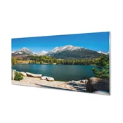 tulup.si Slika na akrilnem steklu Gorsko jezero 140x70 cm 4 obešalnika