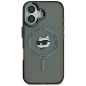 Karl Lagerfeld KLHMP16LHLSCHK iPhone 16 Pro 6.3 black hardcase IML Metal Choupette Head MagSafe (KLHMP16LHLSCHK)