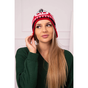 marka niezdefiniowana Womens cap Maryla K406 red+white+black