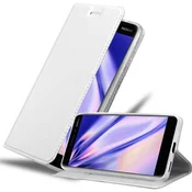 Cadorabo Cadorabo Ohišje, združljivo z Nokia 6.1 v klasično srebrno - Zaščitni ovitek z magnetnim zapiranjem, stoječo funkcijo in režo za kartice, (20562574)